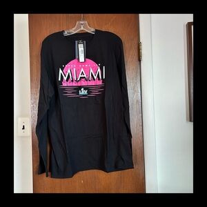 NWT Fanatics Super Bowl LIV Miami Long Sleeve Tee